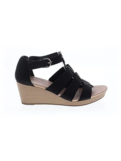 Pre-owned Dr. Scholl's Wedges In Black