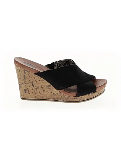 Pre-owned Dr. Scholl's Wedges In Black