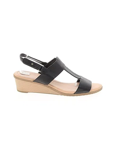 Pre-owned Dr. Scholl's Wedges In Black