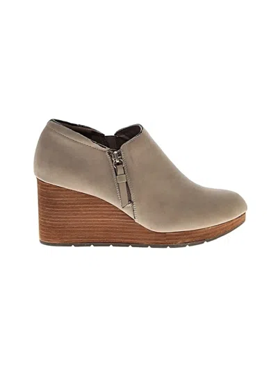 Pre-owned Dr. Scholl's Wedges In Brown