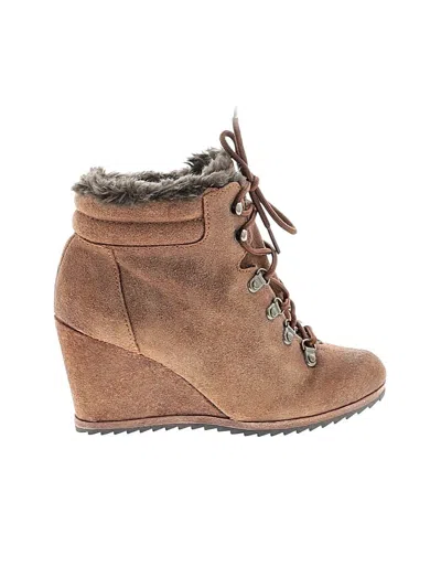 Pre-owned Dr. Scholl's Wedges In Brown
