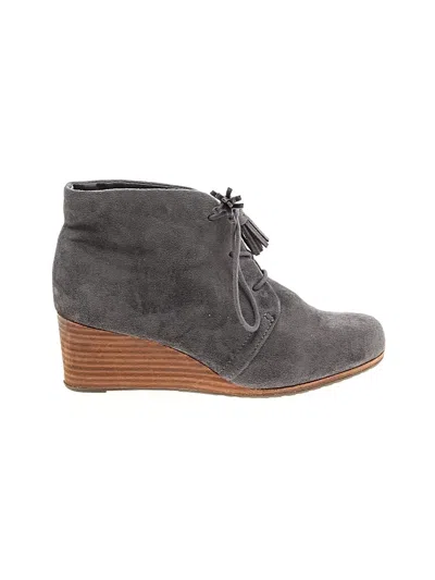 Pre-owned Dr. Scholl's Wedges In Gray
