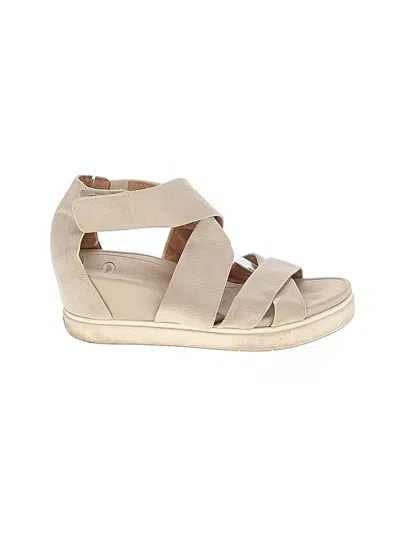 Pre-owned Dr. Scholl's Wedges In Tan
