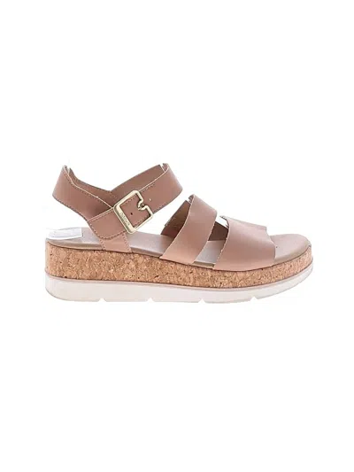 Pre-owned Dr. Scholl's Wedges In Tan