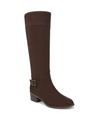 DR. SCHOLL'S WOMEN'S ADELINE BLOCK HEEL ZIP TALL BOOTS
