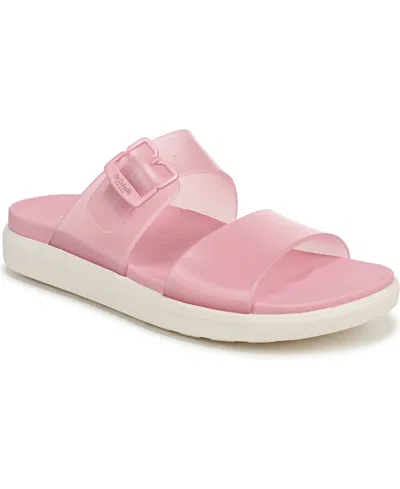 Dr. Scholl's Women's All Time Round Toe Slide Sandals In Pink