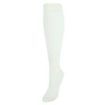 Dr. Scholl's Women's American Collection Floral Knee High Compression Socks In White