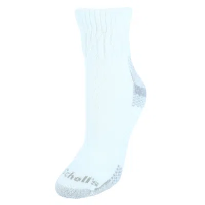 Dr. Scholl's Women's Ankle Advanced Relief Socks (2 Pair Pack) In White
