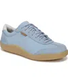 Dr. Scholl's Women's Be True Court Inspired Lace Up Sneakers In Blue Sky Faux Leather