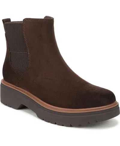 Dr. Scholl's Women's Bring Vibes Chelsea Short Boots In Brown