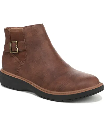 Dr. Scholl's Women's Calm One Round Toe Chelsea Short Boots In Brown