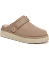 Dr. Scholl's Women's Chill Time Round Toe Platform Mules In Neutral