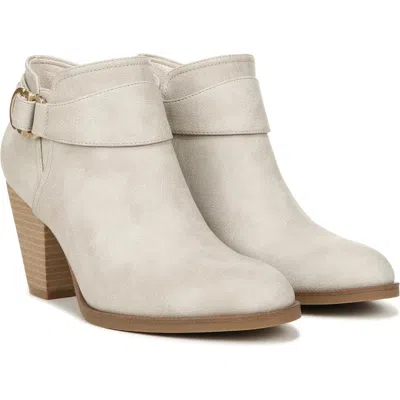 Dr. Scholl's Women's Dr. Scholl Kickstart Boots Oyster Block Heel Shootie Htat346 In Neutral