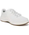 Dr. Scholl's Women's Feel At Ease Plantar Fasciitis Slip On Sneakers In White Fabric