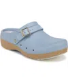 Dr. Scholl's Women's Feel Chill Round Toe Recovery Clogs In Light Blue Foam