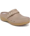 Dr. Scholl's Women's Feel Chill Round Toe Recovery Clogs In Taupe Foam
