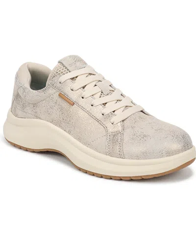 Dr. Scholl's Women's Feel Good Plantar Fasciitis Lace Up Sneakers In Gold