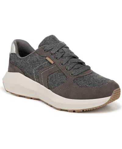 Dr. Scholl's Women's Hannah Retro Sneakers In Charcoal Fabric