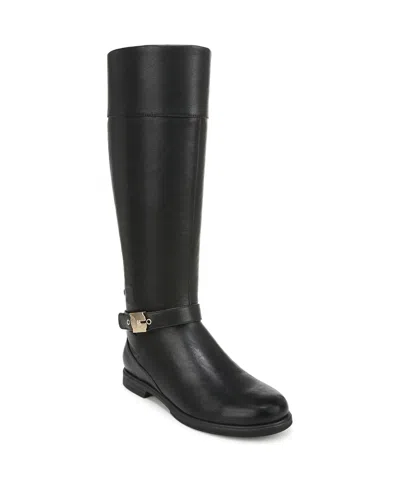 Dr. Scholl's Women's Hello Rider Knee High Boots In Black Faux Leather