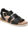 Dr. Scholl's Island Glow Sandal In Black Faux Leather