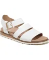 Dr. Scholl's Island Glow Sandal In White Faux Leather