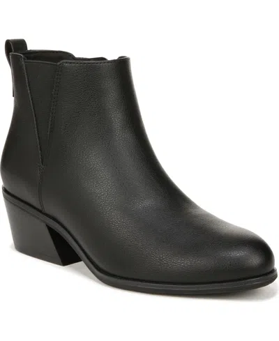 Dr. Scholl's Women's Lacey Chelsea Booties In Black Faux Leather