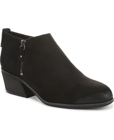 Dr. Scholl's Women's Lainey Almond Toe Western Short Boots In Black