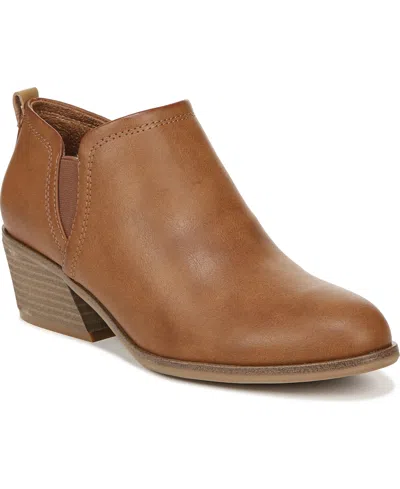 Dr. Scholl's Women's Laurel Booties In Brown Faux Leather