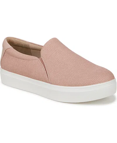 Dr. Scholl's Women's Madison Cloud Slip On Sneakers In Blush Pink Faux Leather