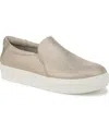 Dr. Scholl's Madison Slip-on Sneaker In Light Gold Faux Leather