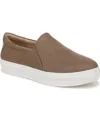 Dr. Scholl's Women's Madison Cloud Slip On Sneakers In Mocha Taupe Microfiber