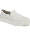 Dr. Scholl's Women's Madison Cloud Slip On Sneakers In White Faux Leather