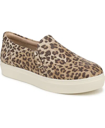 Dr. Scholl's Women's Madison Cloud Zip Slip-on Sneakers In Animal Print