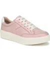 Dr. Scholl's Women's Madison-lace Closed Round Toe Lace Up Platform Sneakers In Pink