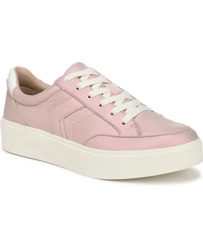 Dr. Scholl's Women's Madison-lace Closed Round Toe Lace Up Platform Sneakers In Pink