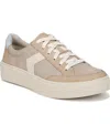Dr. Scholl's Madison Lace Platform Sneaker In Taupe Faux Leather
