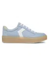 Dr. Scholl's Women's Madison-lace Closed Round Toe Lace Up Platform Sneakers In Blue