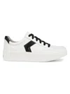Dr. Scholl's Madison Lace Platform Sneaker In White Black