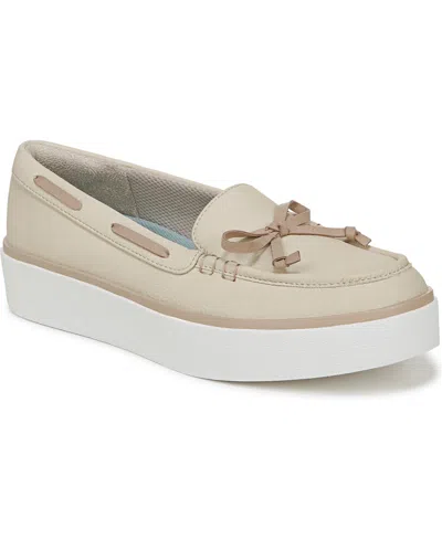 Dr. Scholl's Women's Madison Sea Platform Boat Shoes In Off White Faux Leather