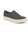 Dr. Scholl's Women's Madison-up Slip On Sneakers In Charcoal Wool Blend Fabric