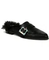 Dr. Scholl's Women's Mr. Carl Pointed Toe Mules In Black Leather