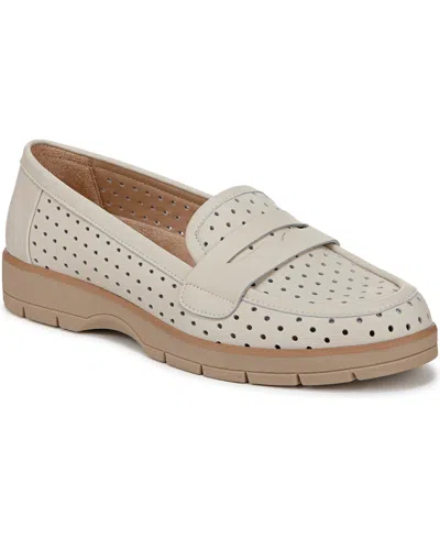 Dr. Scholl's Women's Nice Day Breezy Penny Loafers In Off White Leather