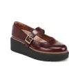 Dr. Scholl's Women's Nice Day Max Mary Jane Platform Loafer In California Wine Faux Leather