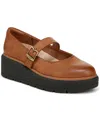Dr. Scholl's Women's Nice Day Max Mary Jane Platform Loafer In Honey Brown Faux Leather