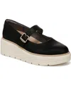 Dr. Scholl's Women's Nice Day Max Mary Jane Platform Loafer In Black Tofu Faux Leather