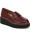 Dr. Scholl's Women's Nice Day Max Platform Lug Sole Loafers In California Wine Faux Leather
