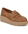 Dr. Scholl's Women's Nice Day Max Platform Lug Sole Loafers In Honey Brown Faux Leather