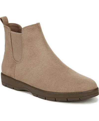 Dr. Scholl's Women's Northbound Chelsea Booties In Mocha Taupe Fabric