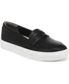 Dr. Scholl's Women's Nova Moc Slip On Loafers In Black Faux Leather