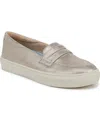 Dr. Scholl's Women's Nova Moc Slip On Loafers In Light Gold Faux Leather